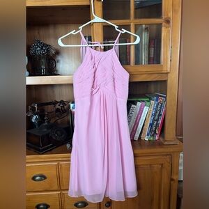 Azazie Strapless Pink Dress